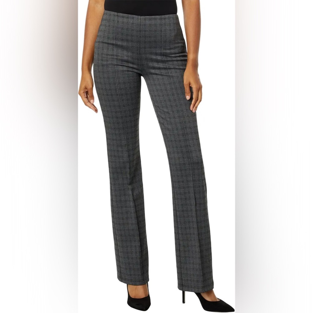 Lyssé® Elysse Wide Leg Pants - Women’s Medium (Black/Grey Plaid) - NWOT